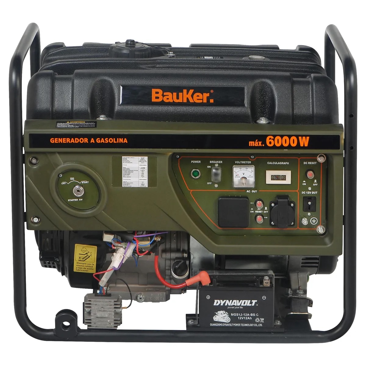 Generador Eléctrico 6000w (M: GG6300E) Bauker - Imagen 2